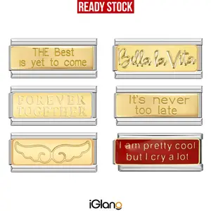 Italian Charm Bracelet - Gelang Wanita - Gelang Pria - Gelang Italian Charm - ICR030