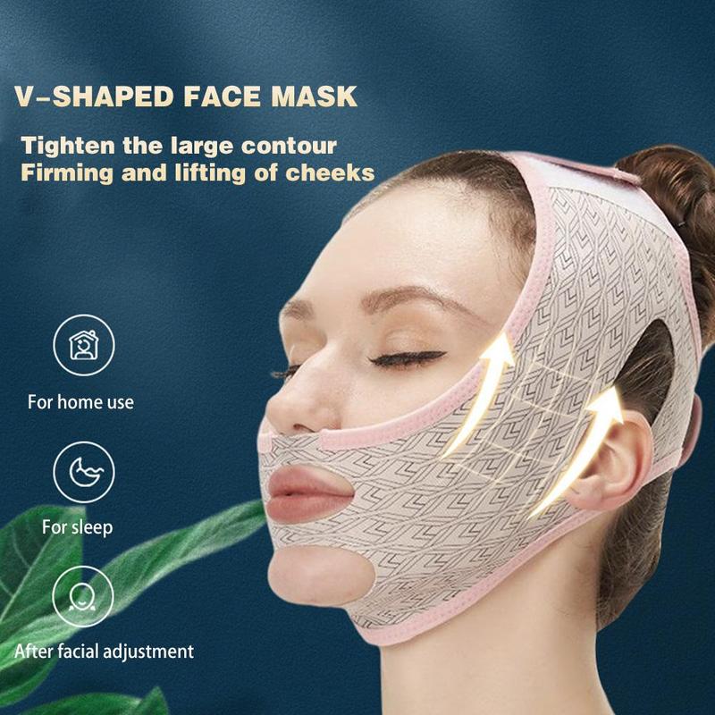 V Face Lift Up Slimming Belt / Hollow Out Mesh Elastic Cheek - TikTok ...