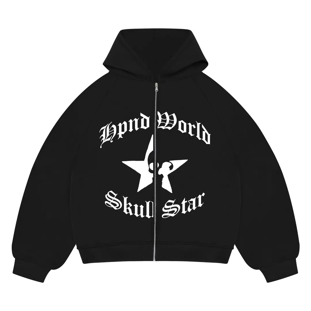 Hoodie Zipper Boxy Fit Original Basic SkullStare Fleece Limited Edition Pria Oversize Nyaman Casual Lembut
