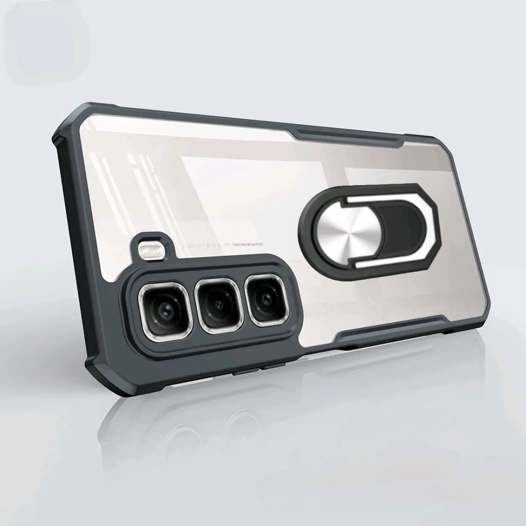 Case For Infinix Hot 50 Pro+ / Hot 50 Pro / Hot 50 5G / Hot 50 4G / Hot 50i / Hot 40 Pro / Hot 40i Shockproof Premium Transparant With Ring Holder