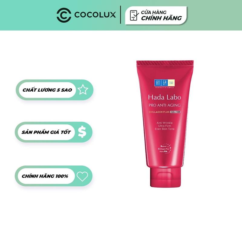 Sữa Rửa Mặt Hada Labo Pro Anti Aging 80g Dưỡng Ẩm Trẻ Hóa Da Dịu Nhẹ