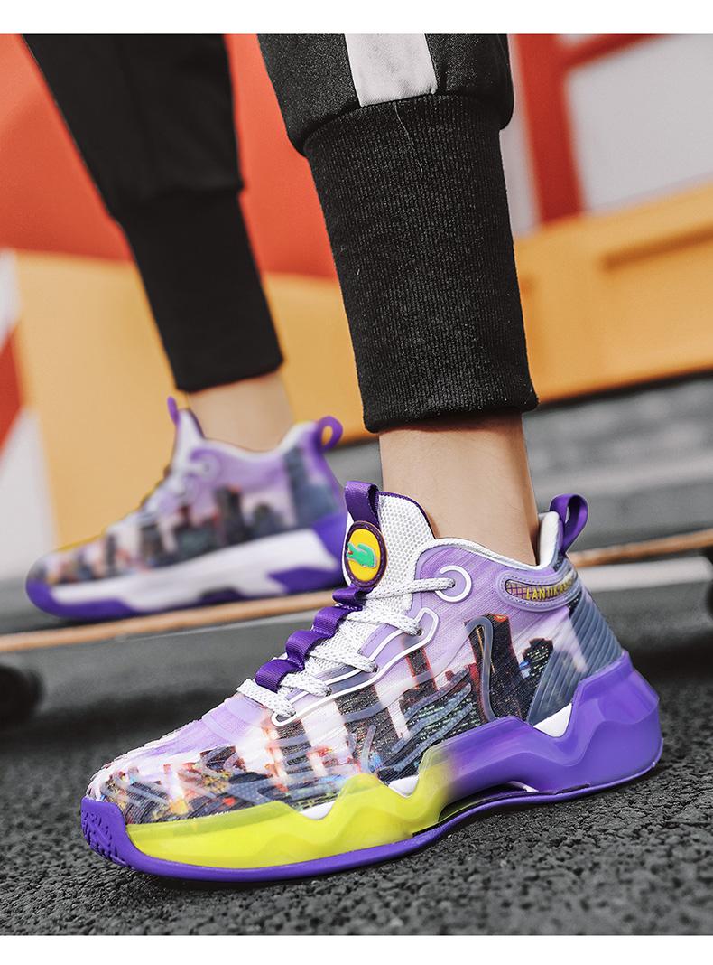Product Introduction of IEAGO Fashion Mens Basketball Shoes Casual Breathable Women Sport Training High Top Sneakers 33