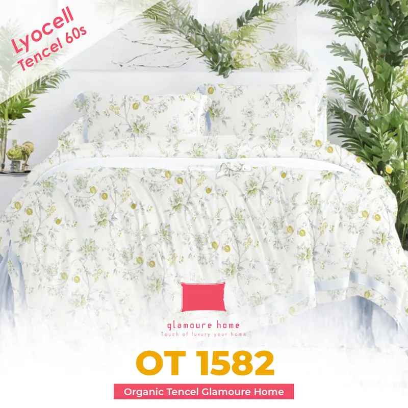 [KOLEKSI 2025] Bedcover set (Sprei Set + Bed Cover) Bahan Kain Sutera Organic Lyocell Bamboo Tencel Anti Bacteria sudah termasuk 2 Sarung Bantal 2 Sarung Guling Semua Ukuran (160x200, 180x200, 200x200) 8