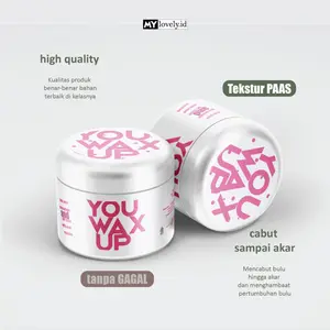 SUGAR WAX YOU WAX UP PUTIH WHITE 450gram SUGAR WAX | WAXING | COLD WAX | PENCABUT BULU | FREE STRIP + SPATULA | GRATIS ONGKIR loveli wax
