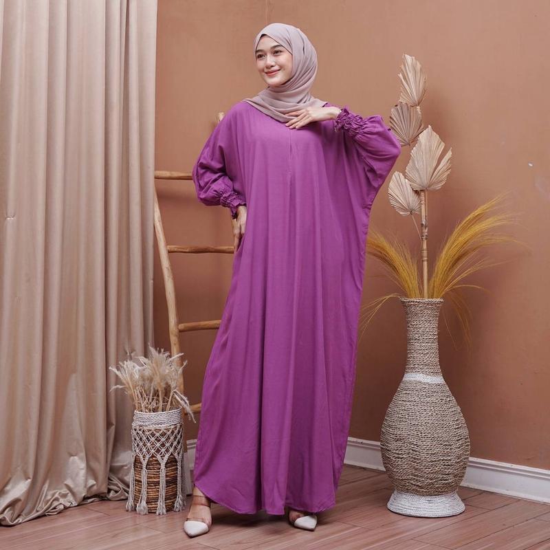Gamis Kaftan Jumbo Gogo Sakdres Kaftan Jumbo Rayon Panjang 8