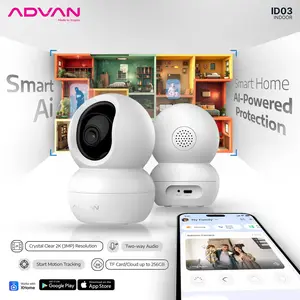 ADVAN Smart IP Camera ID3 CCTV Indoor 3MP 2K Indoor WIFI PTZ dengan Resolusi Jernih untuk Keamanan | ONE-Net