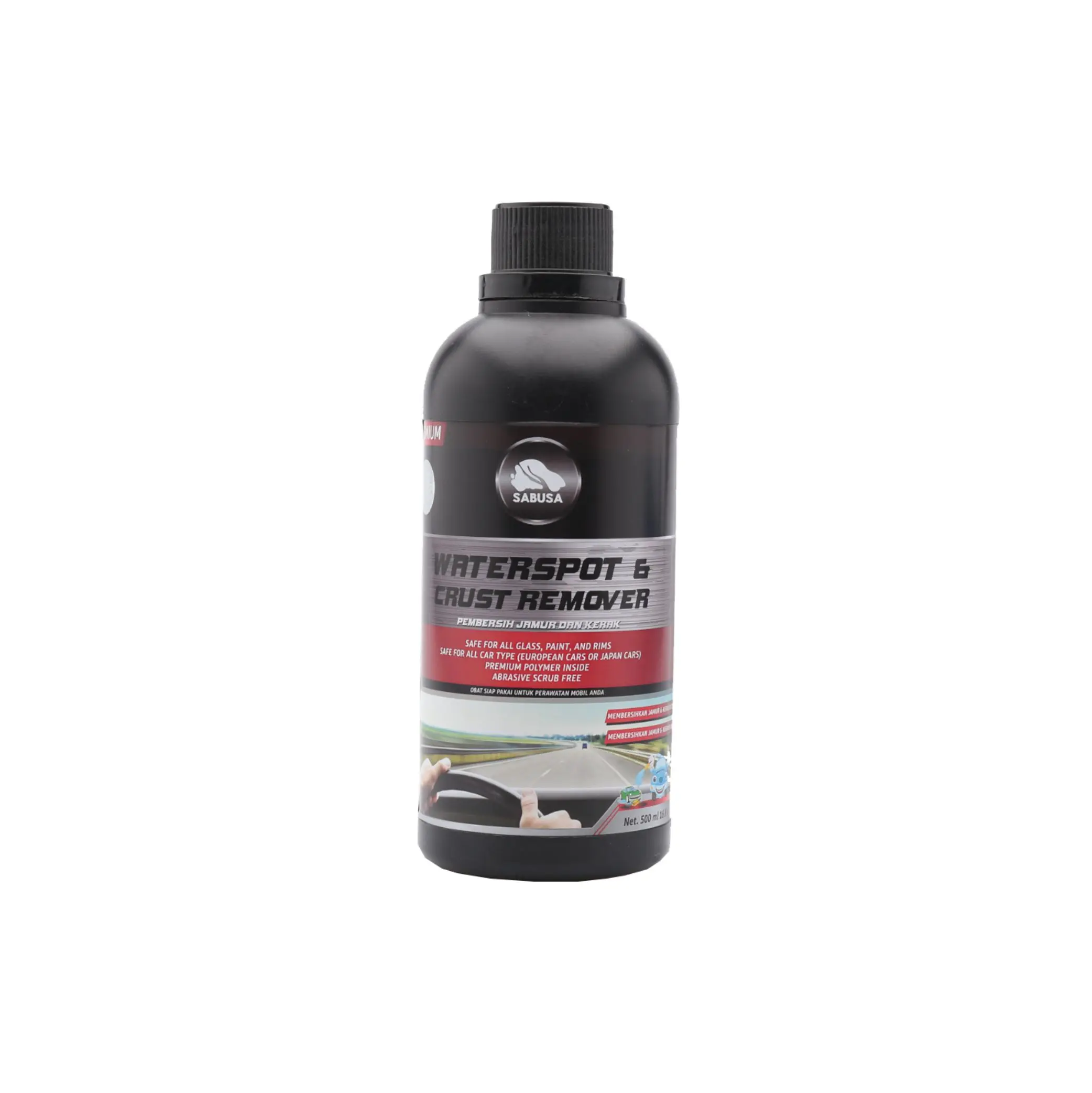 Obat Pembersih Jamur Kaca Body Kerak Mobil Shower Glass Kamar Mandi Waterspot Remover SABUSA 500mL