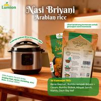 Gambar [Lumion Food] Nasi BRIYANI Lumion PORSI 15 Orang Beras Basmati 1kg dengan Rempah Bumbu Minyak Samin Terlengkap  Masakan dari Lumion Food Kota Administrasi Jakarta Pusat 3 Tokopedia