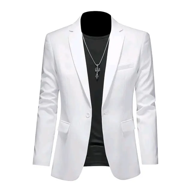 jas blazer nikahan jas kerja jas kantoran jas wedding blazer formal Slimfit Pria Casual Kancing satu 6