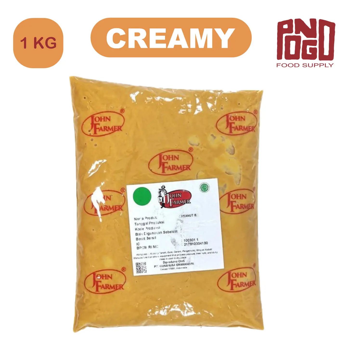 JOHN FARMER PEANUT BUTTER 1KG CHUNKY | CREAMY (REPACK)