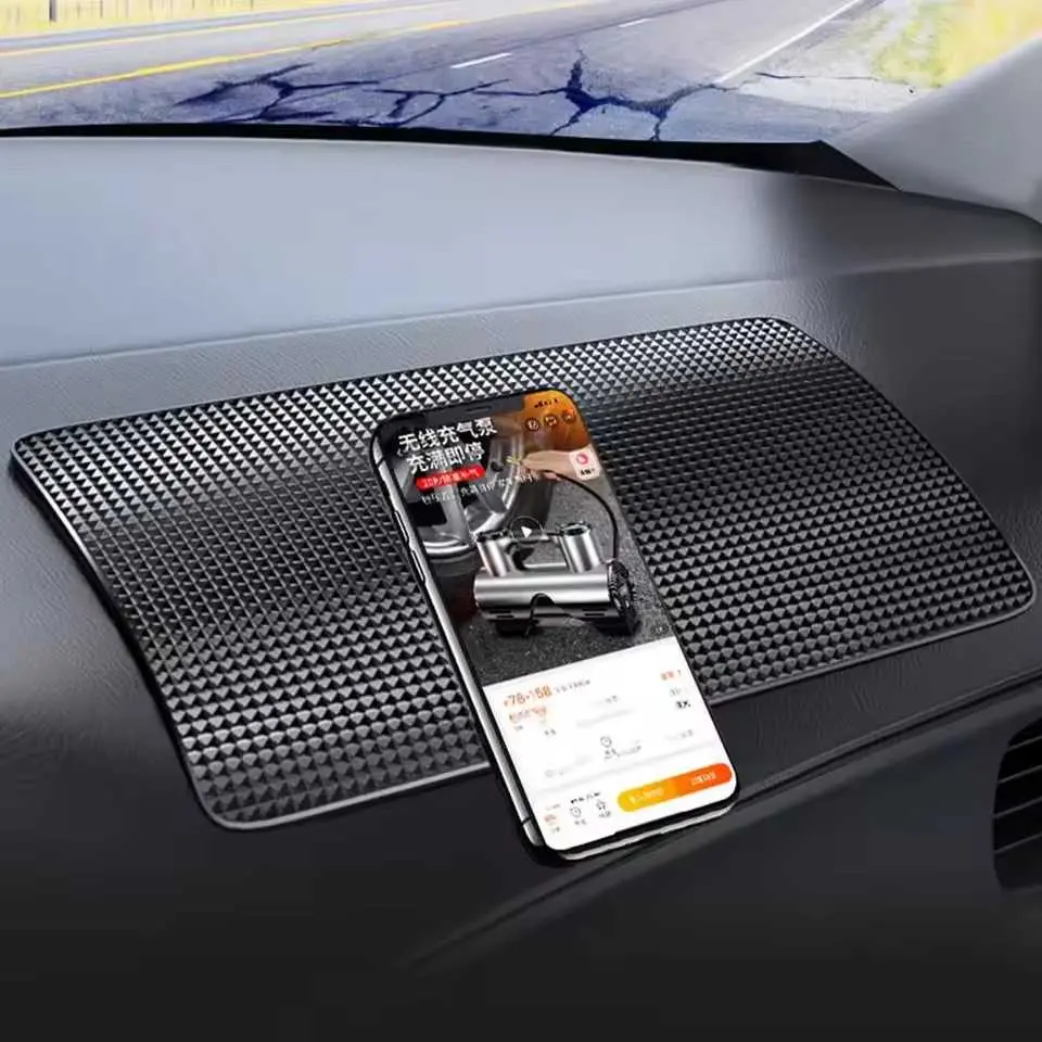 Car Anti-Slip Mat Silicone Anti Slip Hape untuk Dashboard Mobil Super Sticky Pad for Smartphone / GPS/ MP4/ MP3