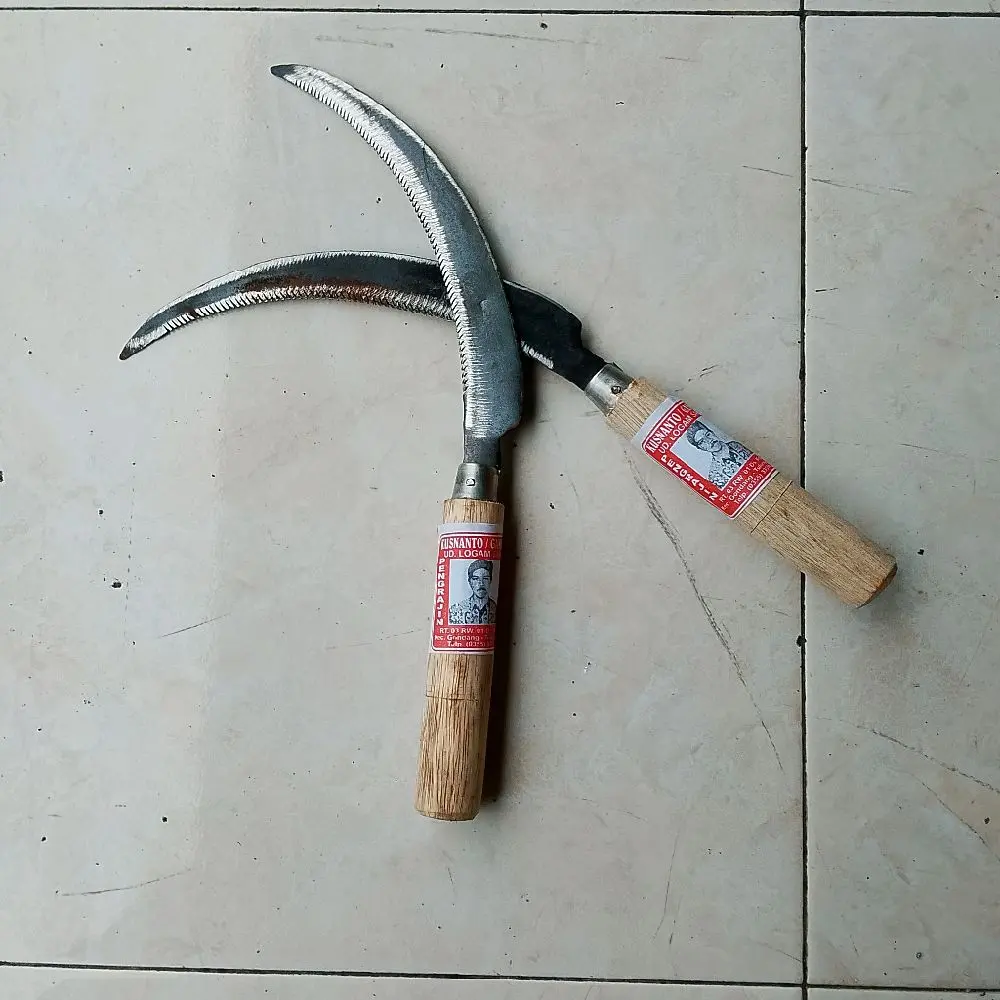 2 pcs alat untuk panen padi bergerigi merk kusnanto