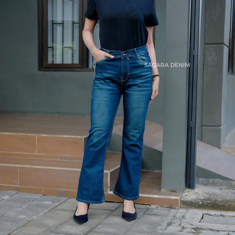 Highwaist Cutbray Jeans Retro 114- Celana Jeans Cutbray Premium Wanita Panjang Wanita Panjang Cutbray Retro Jeans Vintage 7