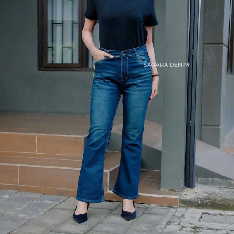 Highwaist Cutbray Jeans Retro 114- Celana Jeans Cutbray Premium Wanita Panjang Wanita Panjang Cutbray Retro Jeans Vintage 7