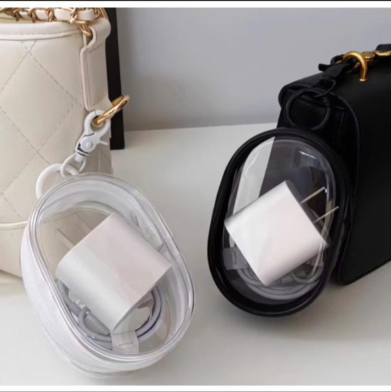 Túi Đựng Phụ Kiện Mini Trong Suốt – Chống Nước, Dễ Thương, Treo Balo Tiện Lợi 6.5x3.6x10.5cm