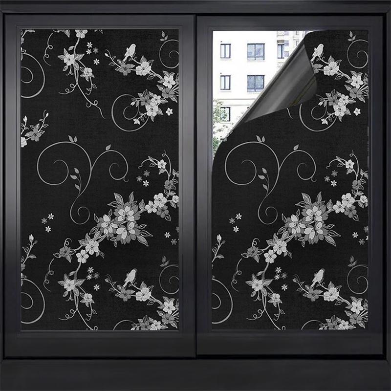 Window Sticker Black 100% Shading Sun Protection Self Adhesive - TikTok ...