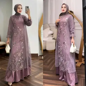 SPECIAL PRINCE ARUMI DRESS GAMIS LEBARAN MODEL TERBARU GAMIS PESTA KONDANGAN MEWAH ELEGAN SIMPEL KEKINIAN