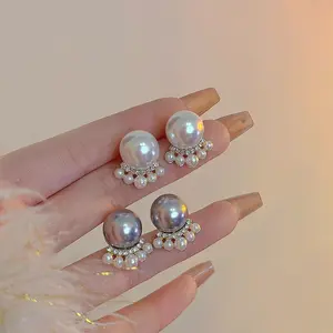 GW88 - Perhiasan Anting Wanita Korea Cantik Elegant pesta mutiara