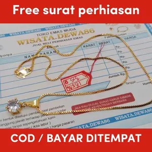 kalung wanita milano free liontin permata emas muda free surat toko