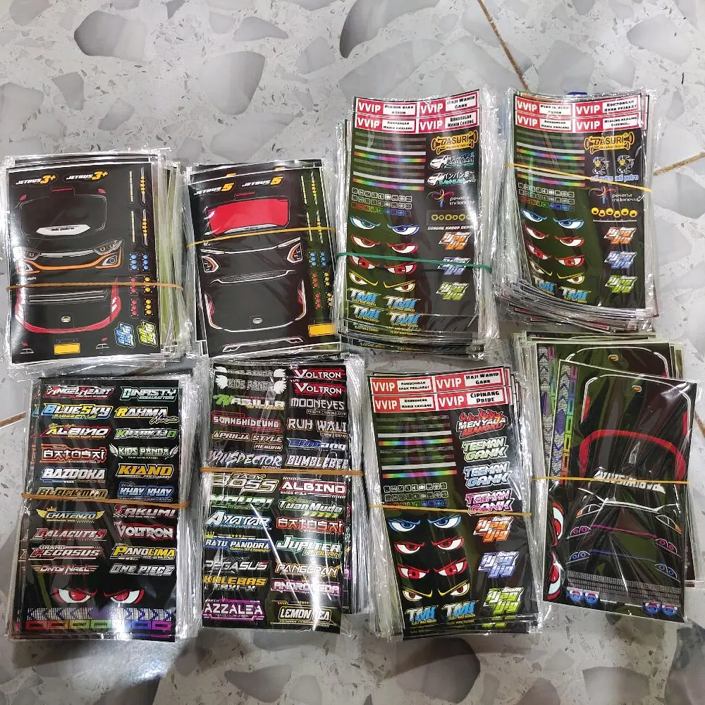 HEADLAMP JB 3-4 MINIATUR BUS /JULUKN BUS MINIATUR / STIKER STROBO MTA BUS / CUTTING