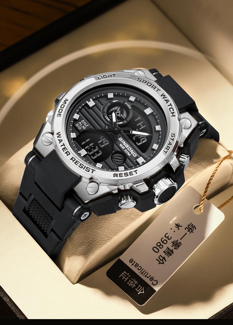 Product Introduction of Fashion electronic watch 3c digital display waterproof luminous accurate timing watch 33
