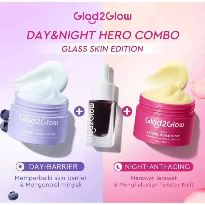 Glad2Glow Hero Combo Glass Skin Edition - 3 PCS Barrier