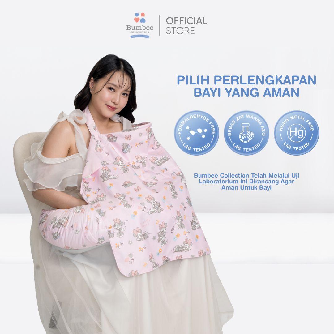 Bumbee Nursing Cover Disney Mickey & Minnie – Apron Menyusui Praktis | Meng-Asi-hi nyaman Dimana Saja