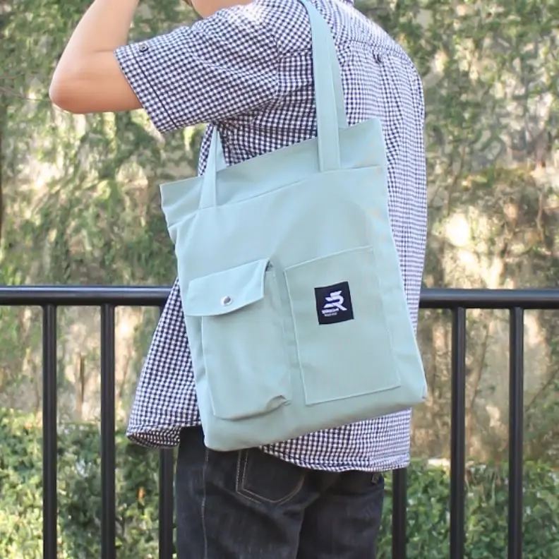 TOTEBAG MINIMALIS • TOTE BAG KULIAH TAS KANVAS PRIA WANITA