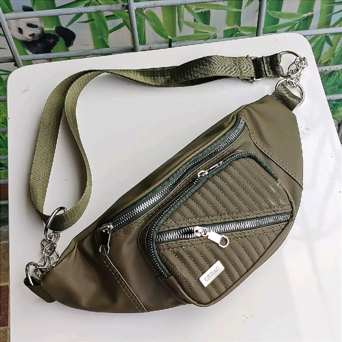 Tas wanita waitsbag bordir ready stok unisex fashion