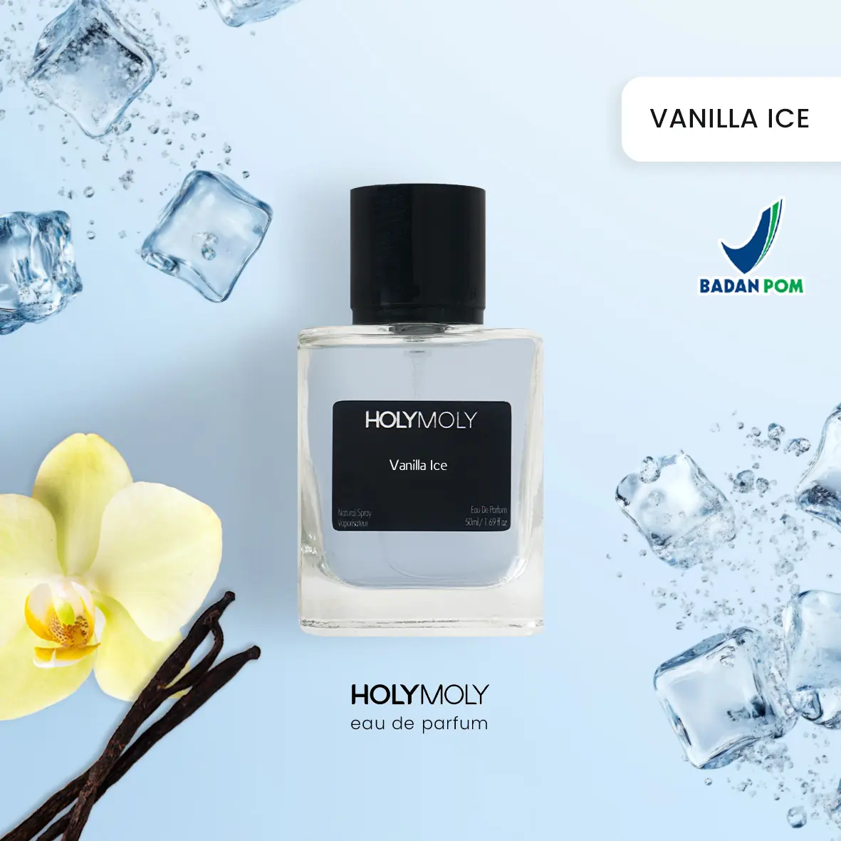 Vanilla Ice - Parfum Wanita Pria Tahan Lama Aroma Segar Manis Vanilla Inspired by Vanilla ice | Parfume Perfume Farfum Minyak Wangi EDP by HOLYMOLY