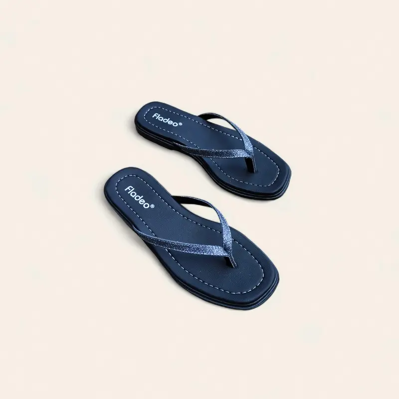 Sandal  Fashion Japit Cewek Karet Wanita Sendal Wanita Sendal Flexible Minimalist Slippers Viral 4