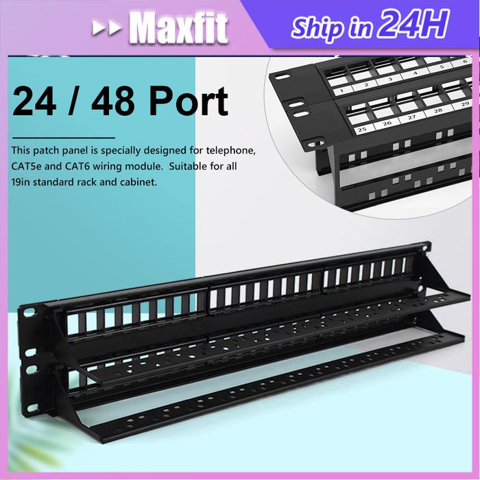 Jual 19 Inci Wire Management 1U Metal Jalur Kabel Rak Server Untuk Rack ...