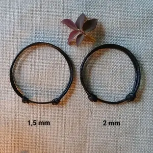 [2pcs/sepasang]Gelang couple Tali Korea Polos Murah Waterproff Adjustable Bracelets Cocok Untuk Penggunaan Sehari-hari