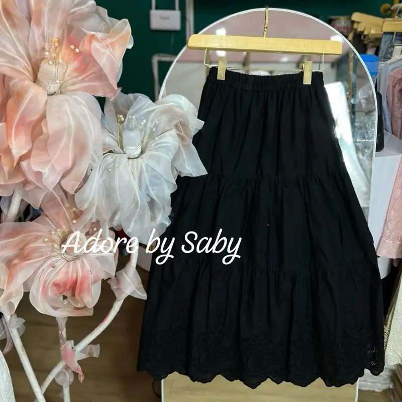 Rok katbor (katun bordir) BKK import premium 2