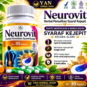 NEUROVIT Syaraf Kejepit Original Pria Dan Wanita, Obat Alami Herbal Syaraf Kejepit Asli Original BPOM