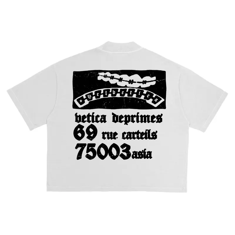 Helvetica - T-shirt Boxy *Deprimes 1