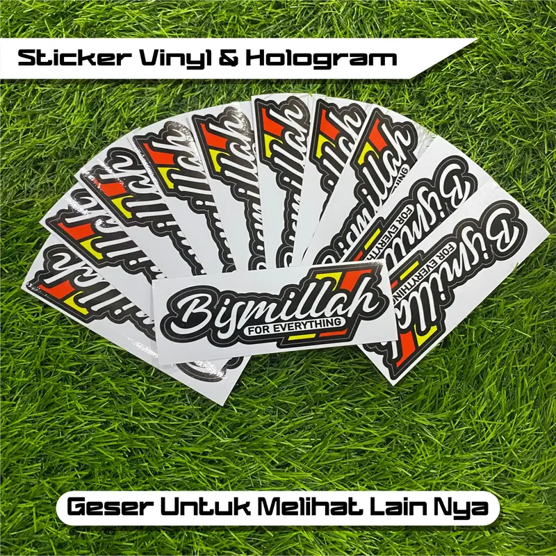Sticker Racing Vinyl & Hologram Stiker Motor Viral Bijian MURAH SR.02 Motorcycle sticker  uma 2