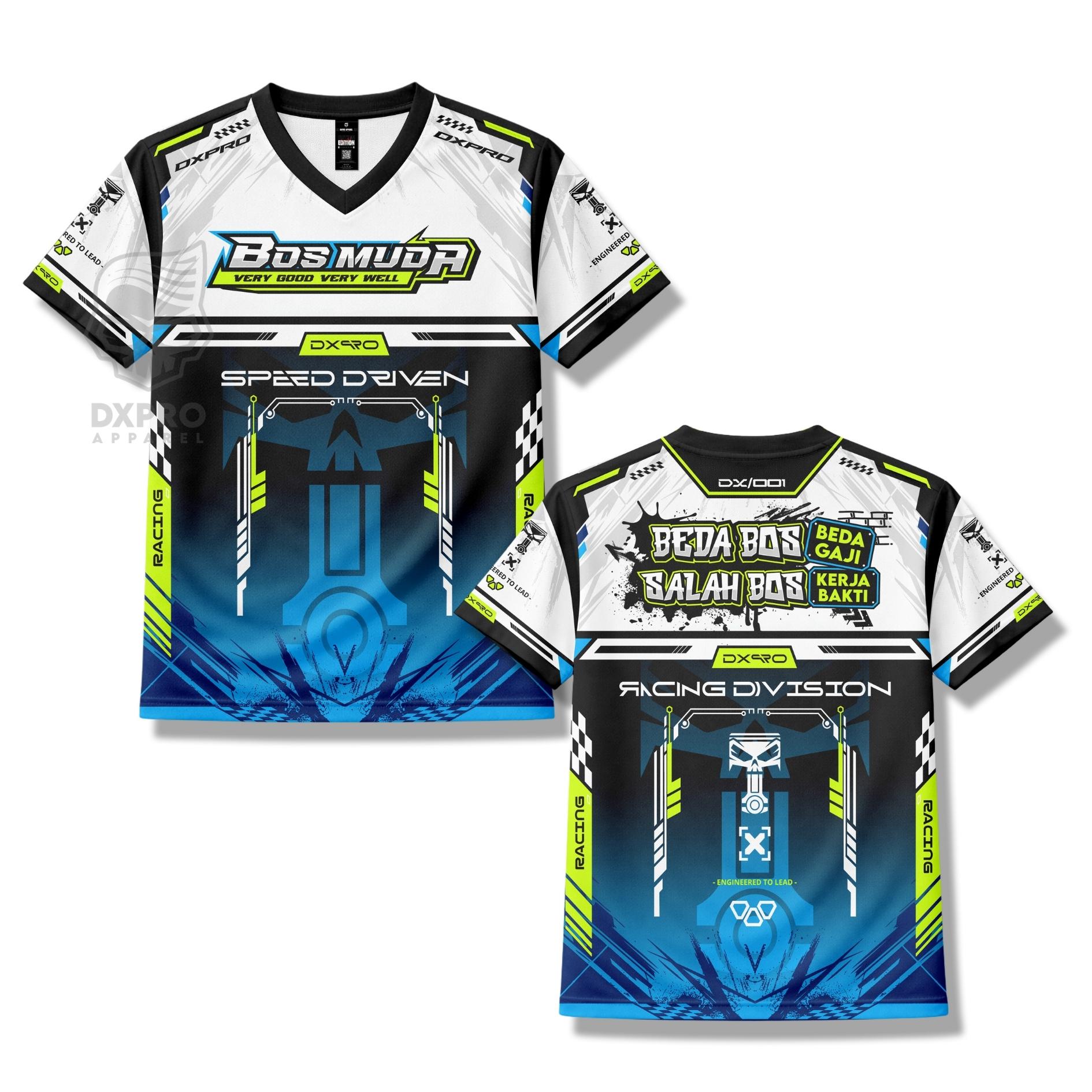 Jersey Racing DXPRO BOS MUDA Speed Driven Reguler Fit | Jersey Motor Printing Premium Bahan Dry-Fit UV Nyaman Dipakai Harian Touring Komunitas Motor VT Jersey Racing DXPRO BOS MUDA Speed Driven Reguler Fit | Jersey Motor Printing Premium Bahan Dry-Fit UV Nyaman Dipakai Harian Touring Komunitas Motor VT