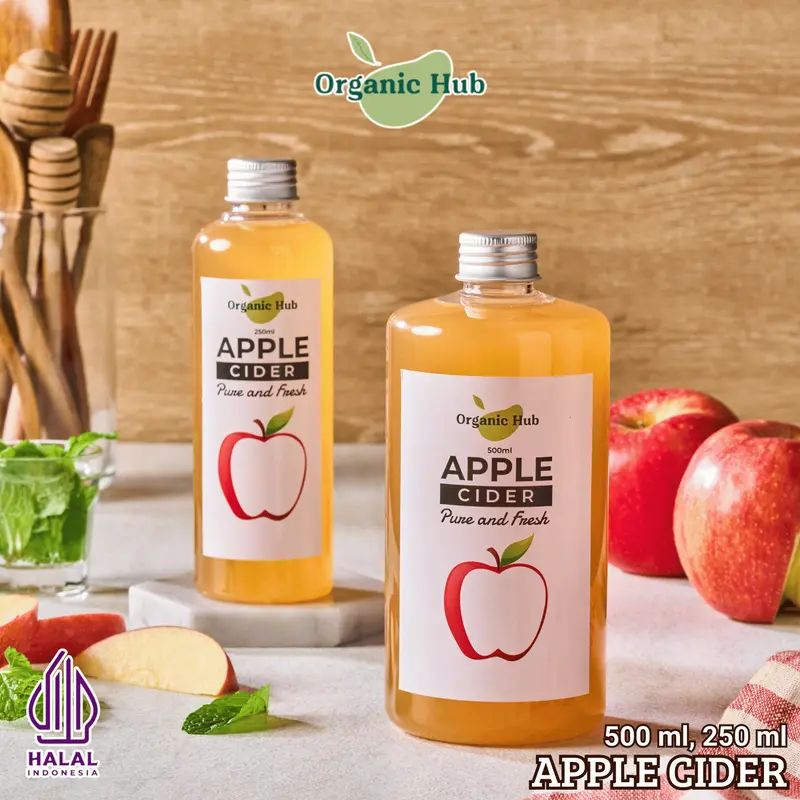 Organic Hub Cuka Apel 500ml 250ml Apple Cider Vinega Organic 0