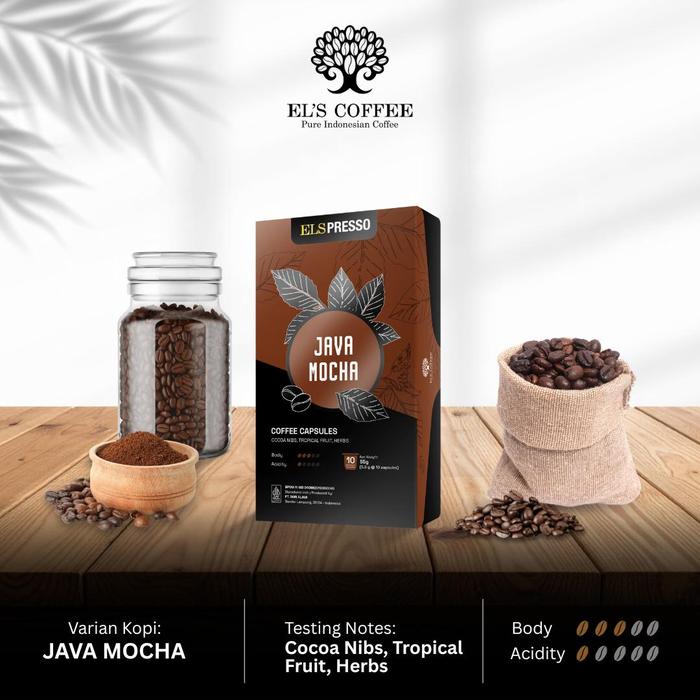 Gambar Elspresso Coffee Capsule: Java Mocha nespresso Compatible - Java mocha Capsule dari El's Coffee Kota Bandar Lampung 4 Tokopedia