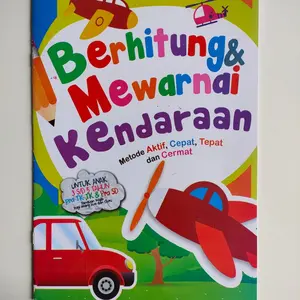 Buku Anak Belajar Mewarnai Kendaraan - Sandro
