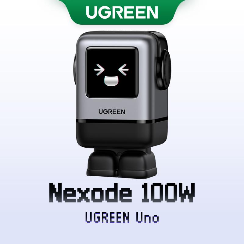 UGREEN Bộ sạc Uno GaN 100W, USB C + USB A, PD, USB, 4 cổng, Robot nhỏ, Sạc nhanh cho iPhone 16 15 pro max SAMSUNG S24 Ultra ,Charger 45514