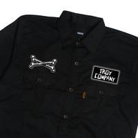 Gambar Troy Company Work Shirt Workwear Black Punk Bones - Kemeja Kerja Workshirt Hitam WSP 3044 - M dari Troy Company Kab. Sleman 3 Tokopedia