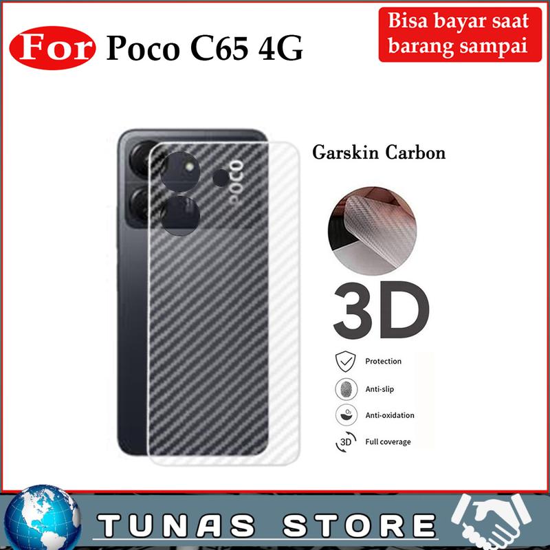 Product Introduction of Paket 4 In 1 Softcase POCO C65 4G Casing Antigores Layar anti spy GarSkin Tempered Camera 1