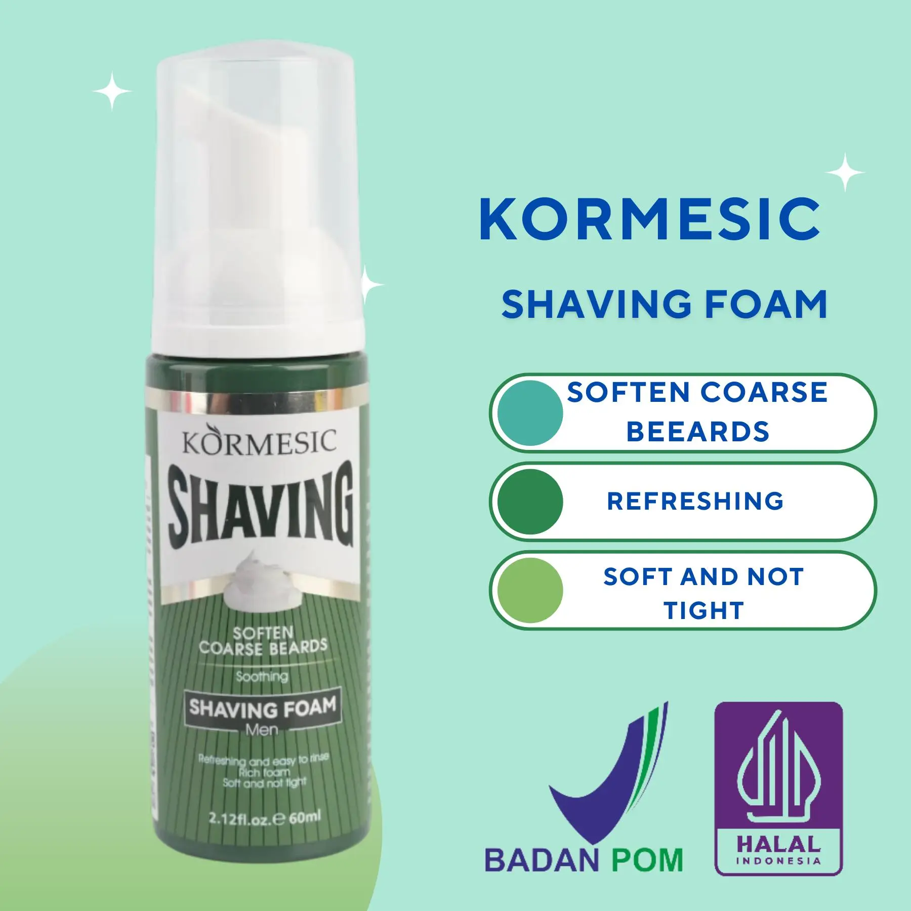 Kormesic Shaving Foam Soothing Pine 60ml
