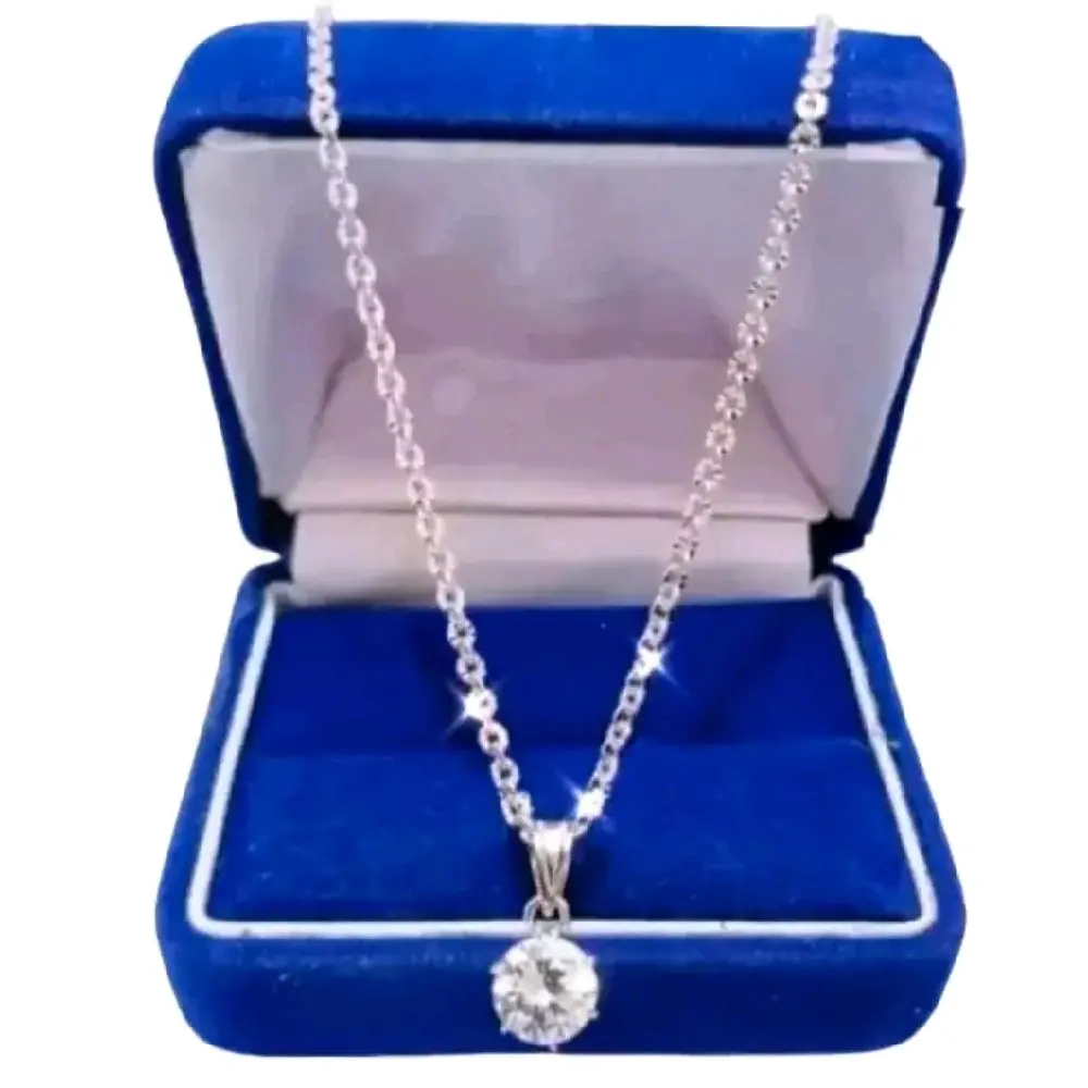 Kalung Nuri ukir permata silver titanium anti luntur anti karat terlaris