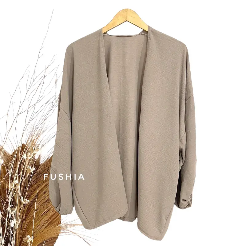 Outer Cardigan Jumbo (BB 70kg++) Lengan Balon Hari Raya Lebaran 5