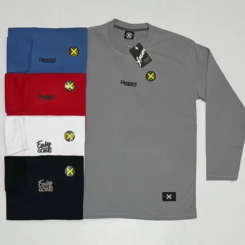 Paket 3 Pcs Kaos Distro Lengan Panjang Pria Dan Wanita Terlaris/Kaos Distro Lengan Panjang Kekinian Katun 5