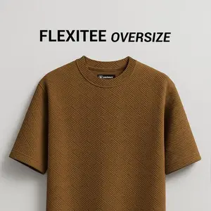 BROGUY Flexitee Oversize T-Shirt Pria Stretch & Tebal