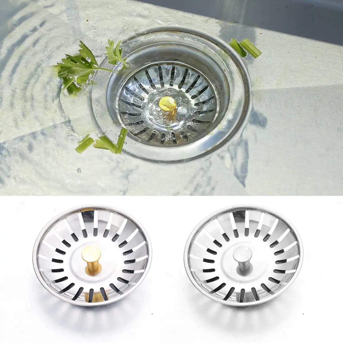 1Pc Stainless Steel Sink Filter Pool Bathtub Hair Convenience Catcher Kitchen Bathroom Sewer Floor Drains Waste Filters